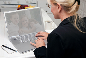 Close up of therapist on laptop conducting an online therapy session with a mother and her children on screen. Relationship Therapy Center offers anxiety treatment in Roseville, ca, online therapy in California, and other services. Contact us today …